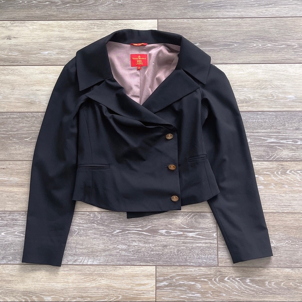 Vivienne Westwood Yellow Checked Tailored Jackets main image 1